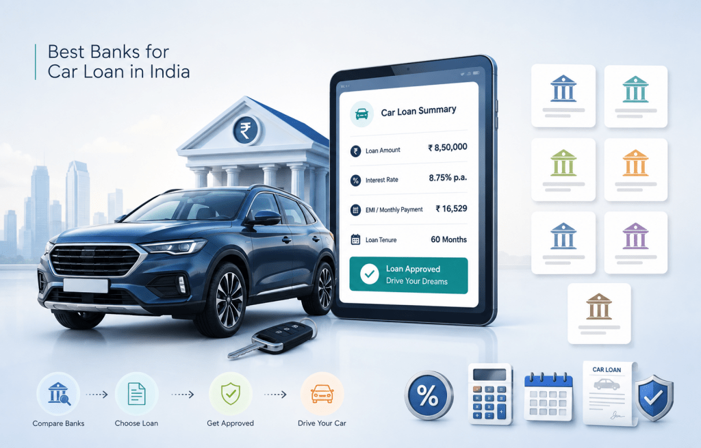 BEST BANKS FOR CAR LOAN IN INDIA