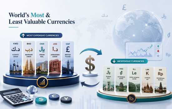 CURRENCIES OF WORLD- MOST EXPENSIVE & INEXPENSIVE