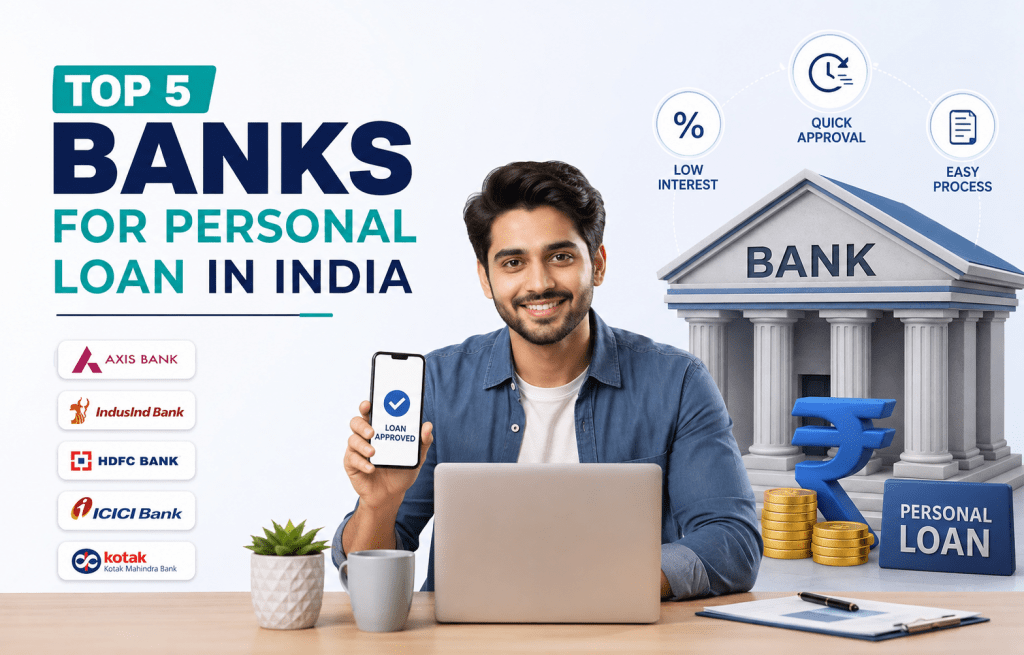TOP 5 BANKS FOR PERSONAL LOAN IN INDIA