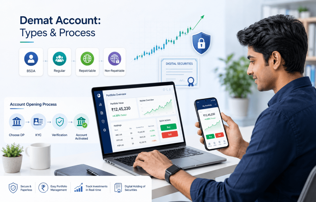 DEMAT ACCOUNT: ITS TYPES & PROCESS