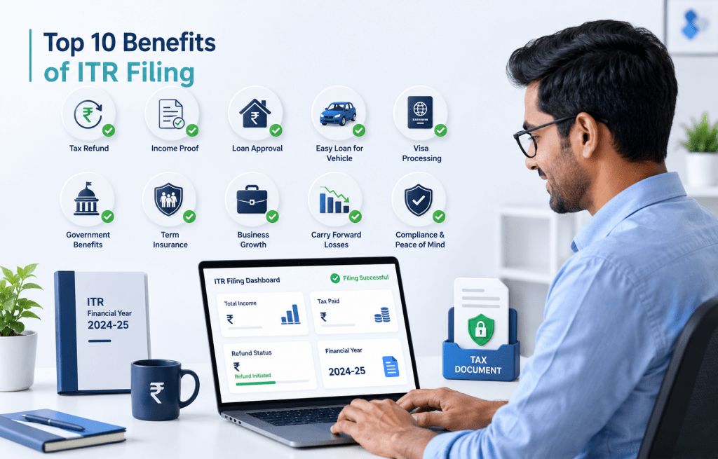 ITR FILING – TOP 10 BENEFITS