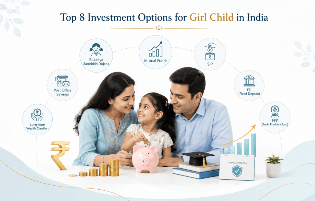 TOP 8 INVESTMENT OPTIONS FOR GIRL CHILD IN INDIA