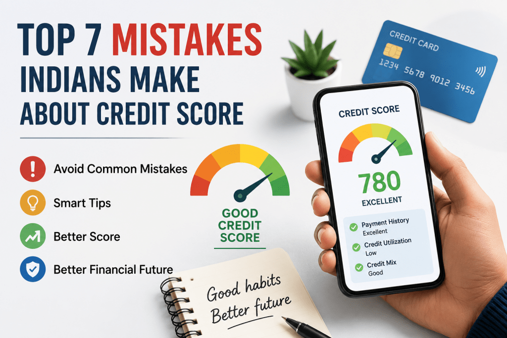 TOP 7 MISTAKES INDIANS MAKE ABOUT CREDIT SCORE