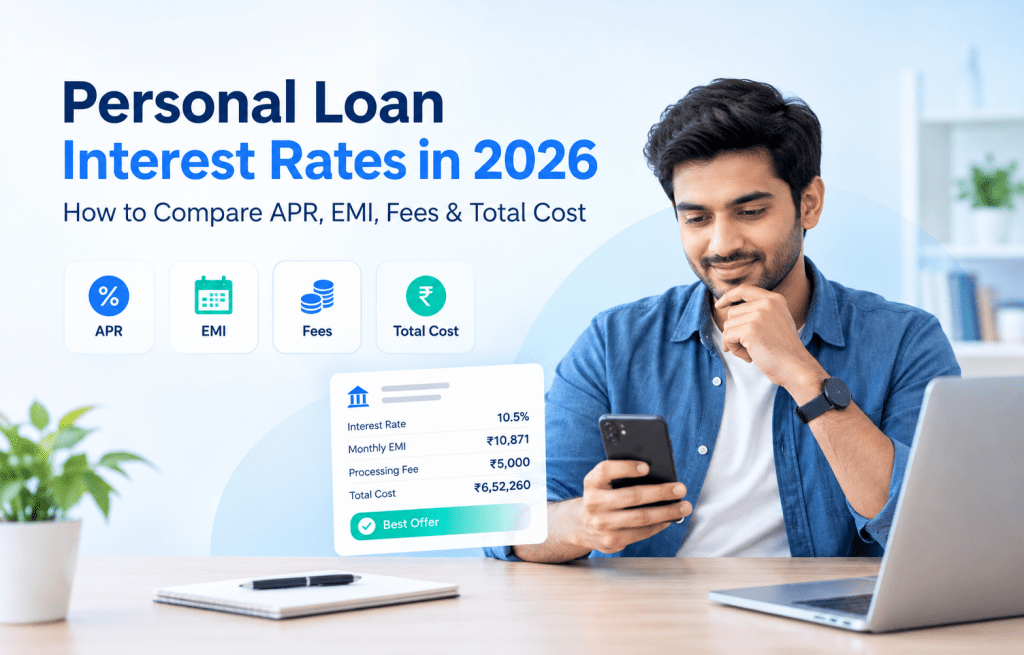 Personal Loan Interest Rates in 2026: How to Compare APR, EMI, Fees & Total Cost